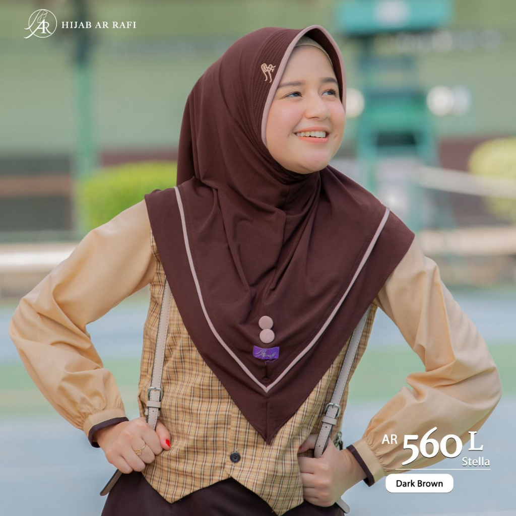 Arrafi Kids Sekolah AR 560 L Dan M Bahan Stella Ejamas Hijab Store