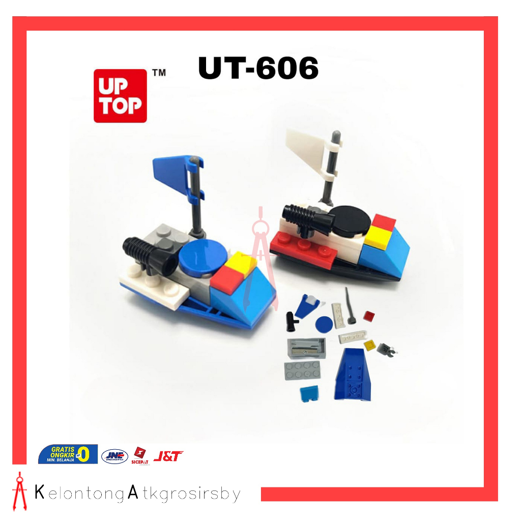 

Rautan / Serutan DIY Puzzle Lego Bentuk Alat Transportasi