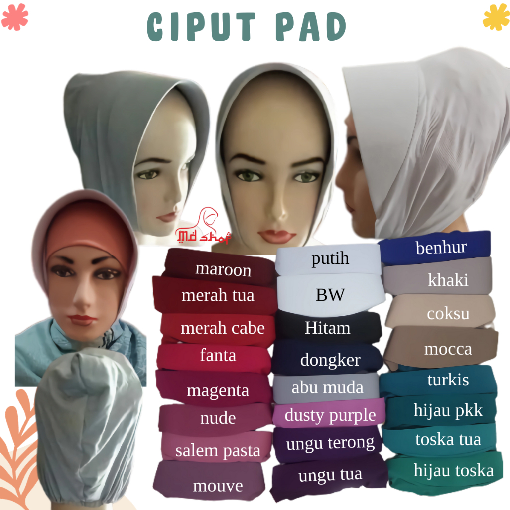 [Bisa COD] - Ciput Pad (Ciput Topi, tidak termasuk cepol)