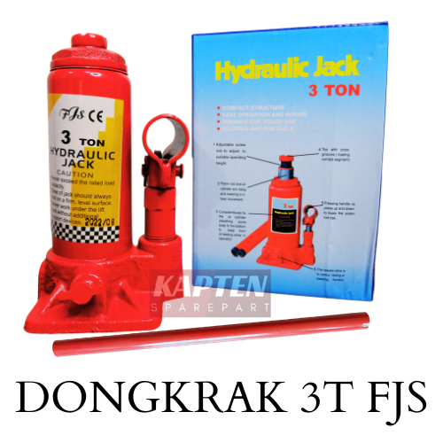 DONGKRAK 3 TON/ DONGKRAK BOTOL 3 TON/ DONGKRAK HYDRAULIC JACK 3 TON
