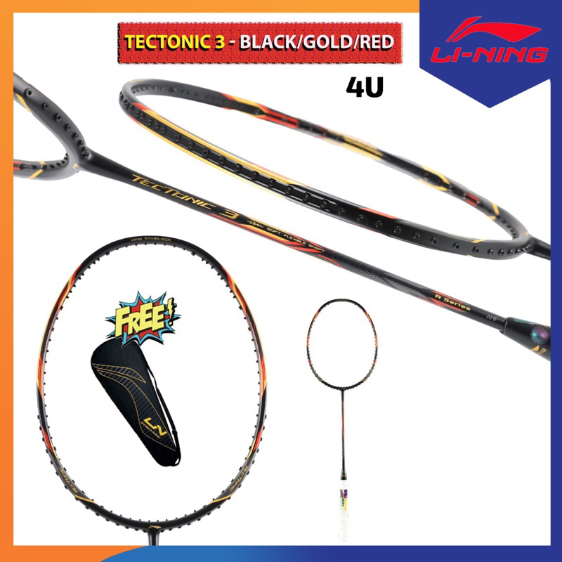 Raket Badminton Lining-Tectonic 3 (4U & 5U)