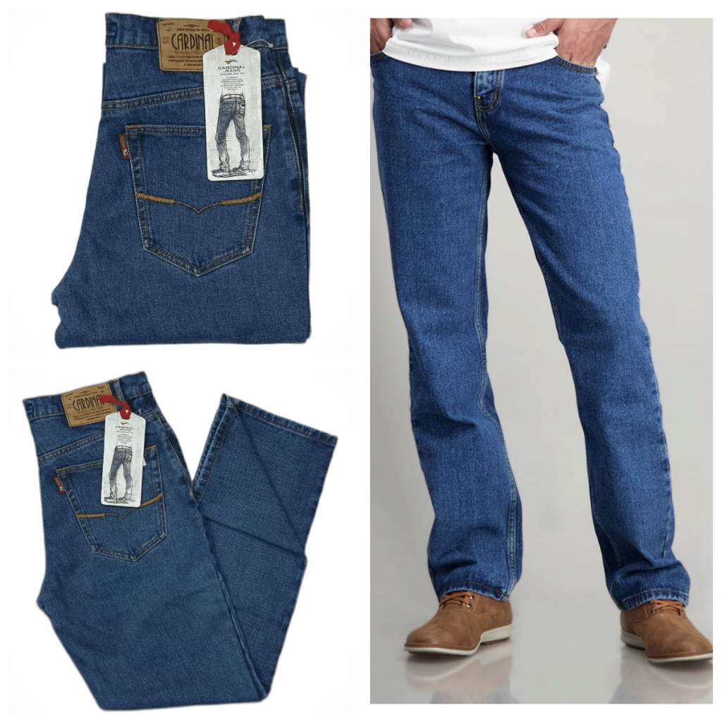 Celana Jeans Panjang Cardinal Original Warna Biru Size 28-44.