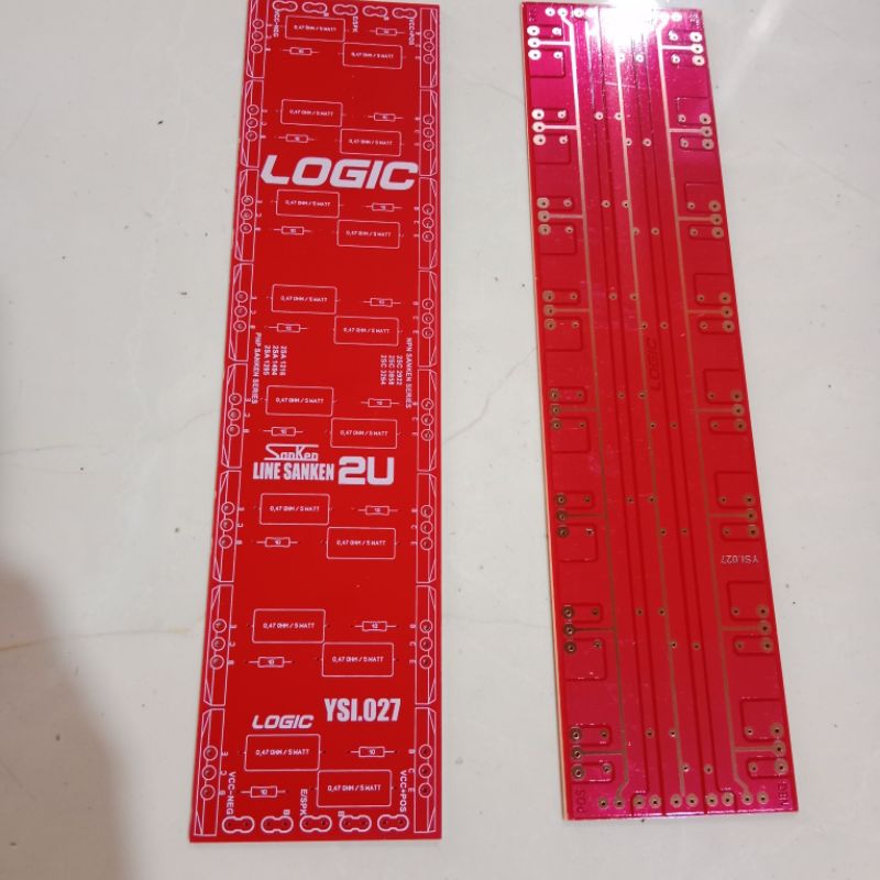 Pcb tr final sanken 8 set ukuran 2U bahan pertinak pcb transistor final sanken 8set final 2U