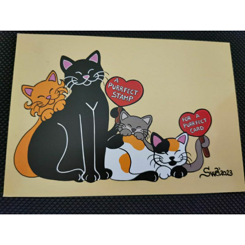 

kartu pos kucing titina/titina cat postcard