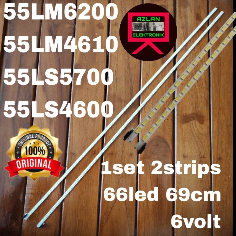 BACKLIGHT LED TV LG 55LM6200 55LM4610 55LS4600 55LS5700 66led 6volt