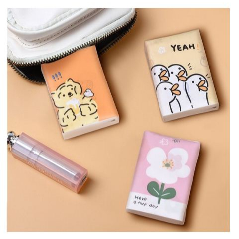 MM Tisu Kering Bermotif Lucu Mini Tisu Kemasan Saku Ekonomis Unik Tissue Travel Pack Tisu 1 Pack isi 8 Lembar