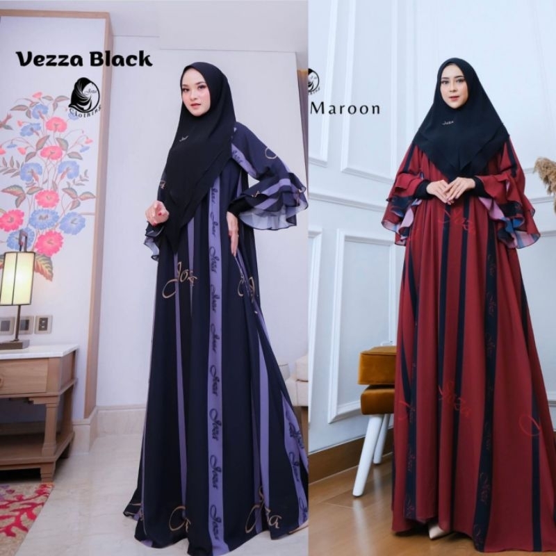 [JOZA CLOTHING] GAMIS SYARI TERBARU / DRESS DIGITAL PRINT " VEZZA SERIES "  By Joza Clothing