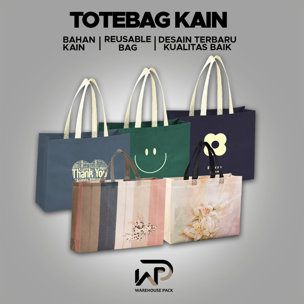 

Totebag Kain | Goodiebag Tas Kain Spunbound | Tas Souvenir Kain Spunbound | Tas Belanja Hampers