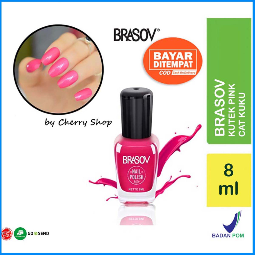 [PINK] [BPOM] BRASOV KUTEK NAIL POLISH WARNA PINK 8ML