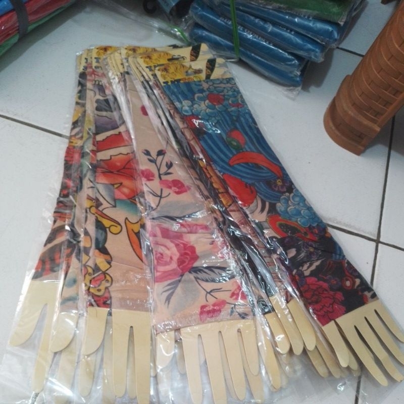 Manset Tangan Tatto handsock (sarung lengan motif tatto pria dewasa)