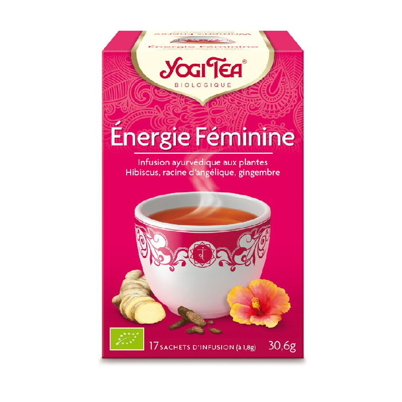 

Yogi Organic Tea Women's Energy Ayurvedic Blend Hibiscus 17 x 1.8 Gram