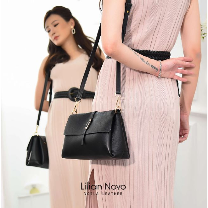 VOILA LEATHER Tas Bahu Tas Selempang Kulit Asli Genuine Leather Shoulder Bag Sling Bag LILIANE