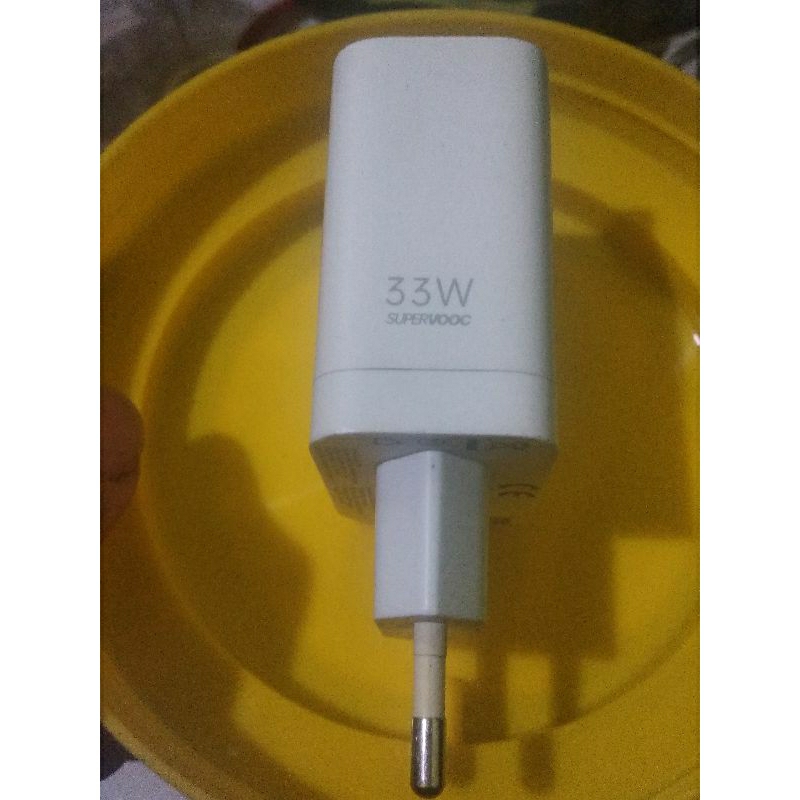 kepala charger oppo A77s super vooc 33 Watt original bekas