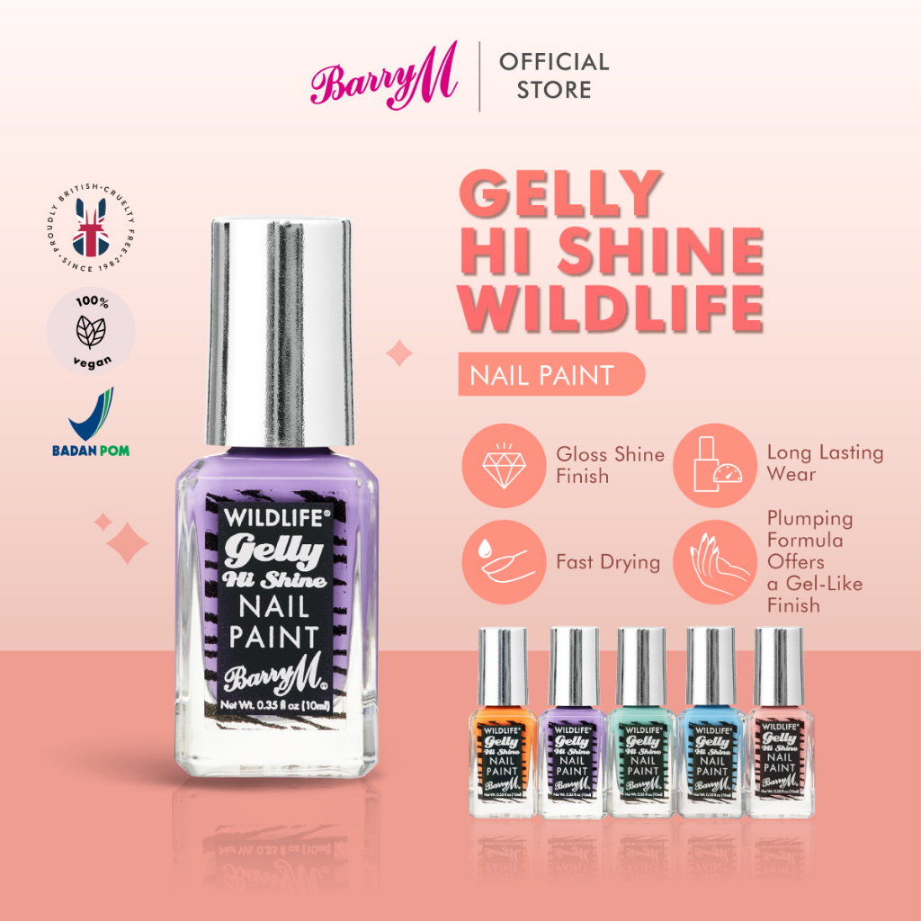 Barry M - Wildlife Series Gelly Hi Shine Nail Paint