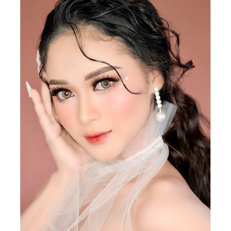 SOFTLENS FUZZY JACE POP BROWN 14.5MM (MINUS 050 S.D -10.00)