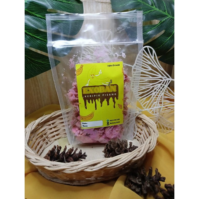 

KRIPIK PISANG LUMER RASA STRAWBERY 150 GRAM