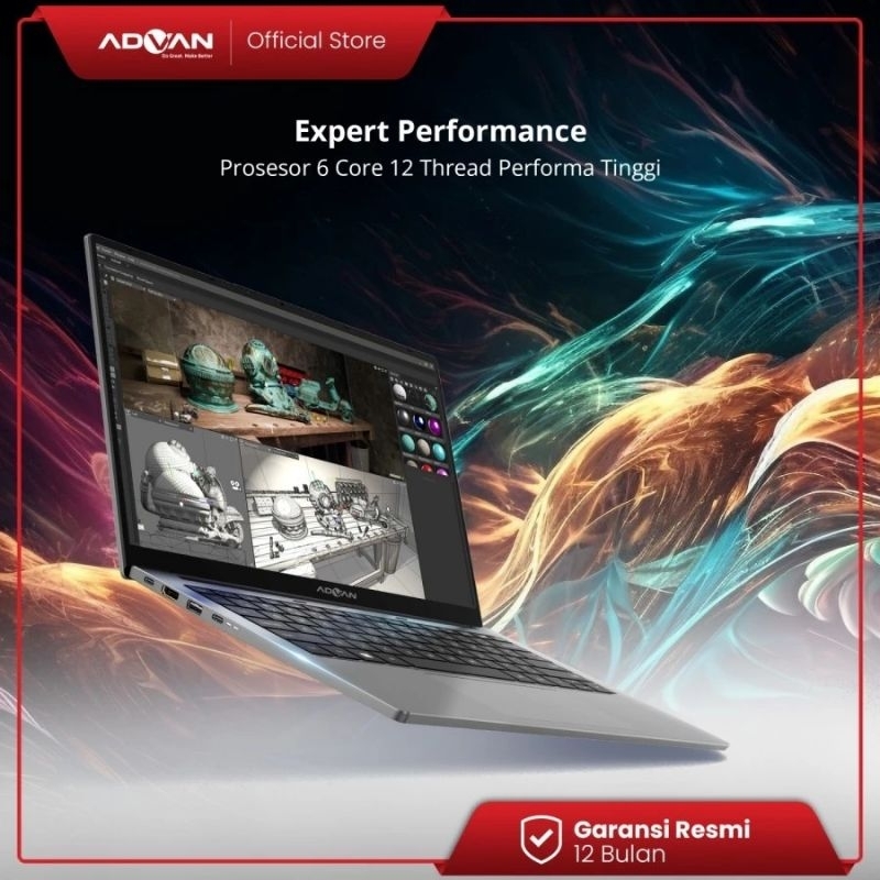 ADVAN WORKPLUS RYZEN 5 6600H 16GB 512SSD WINDOWS ORIGINAL