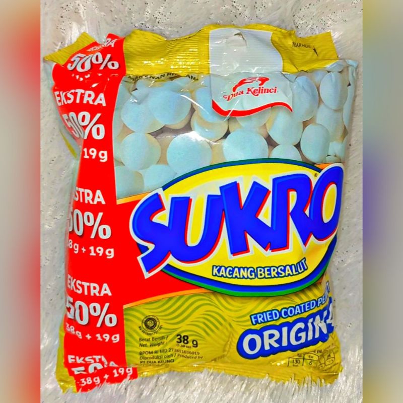 

SNACK SUKRO KACANG DUA KELINCI EXTRA 50% ORIGINAL