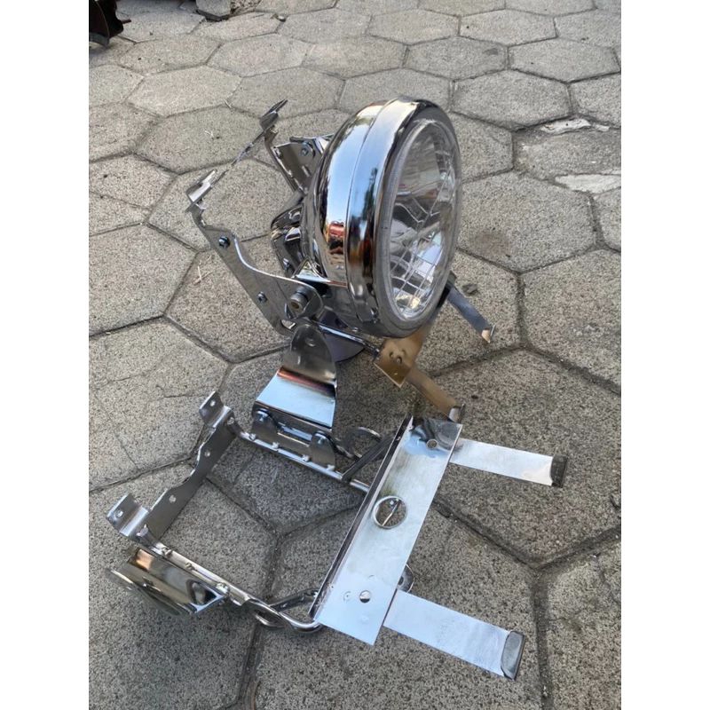 batok lampu depan ninja set breket kupingan ninja r