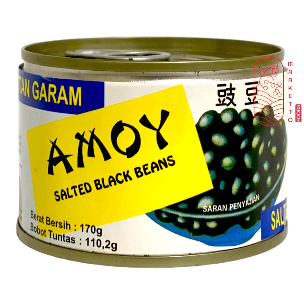 

Amoy Salted Black Beans / Tausi Kaleng / Kacang Kedelai Hitam Kaleng 170gr