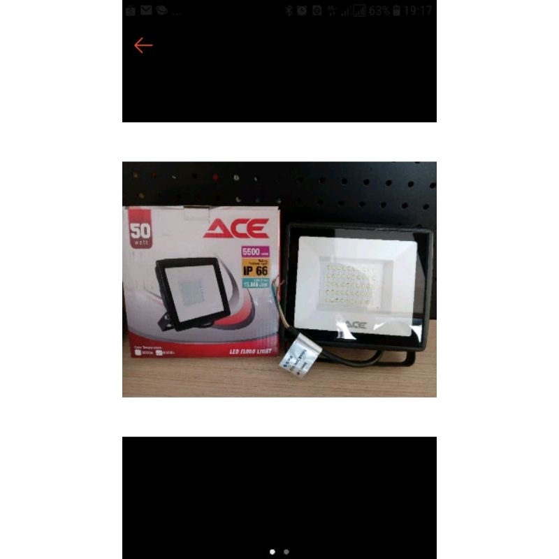 Lampu ACE Led Flood Fight 10 W.20W.30W,50W,100W