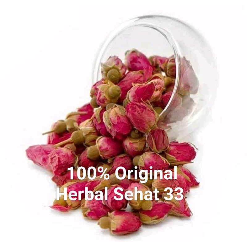 

teh bunga mawar kering organik premium 100gr rose buds flower tea