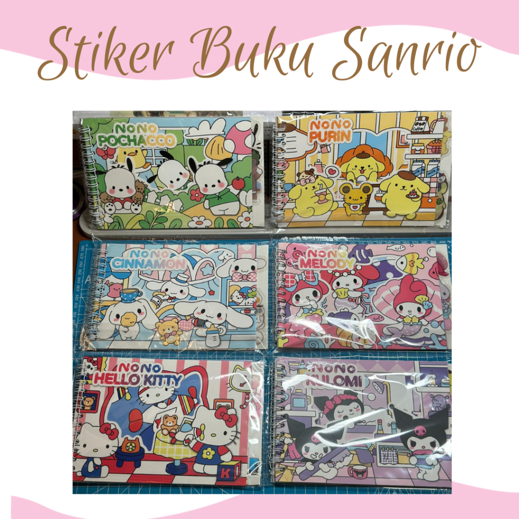 

[PCS] Buku Sticker Sanrio / Buku Stiker / Buku Sticker Nona Melody