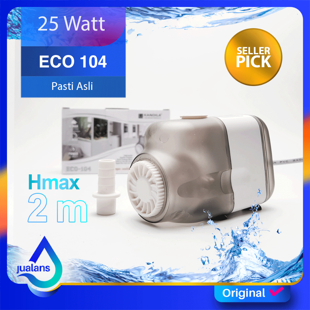 KANDILA ECO 104 Pompa Aquarium Kolam Koi 2000 LPH