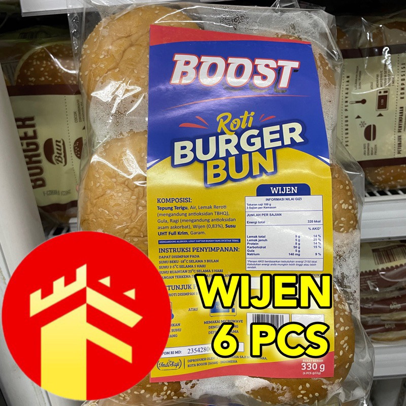 

BOOST BURGER WIJEN 6 PCS BURGER BUN WIJEN BOOST 6 PCS