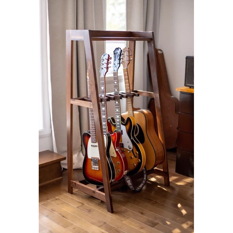 Custom Rak Penyimpanan Gitar Kayu