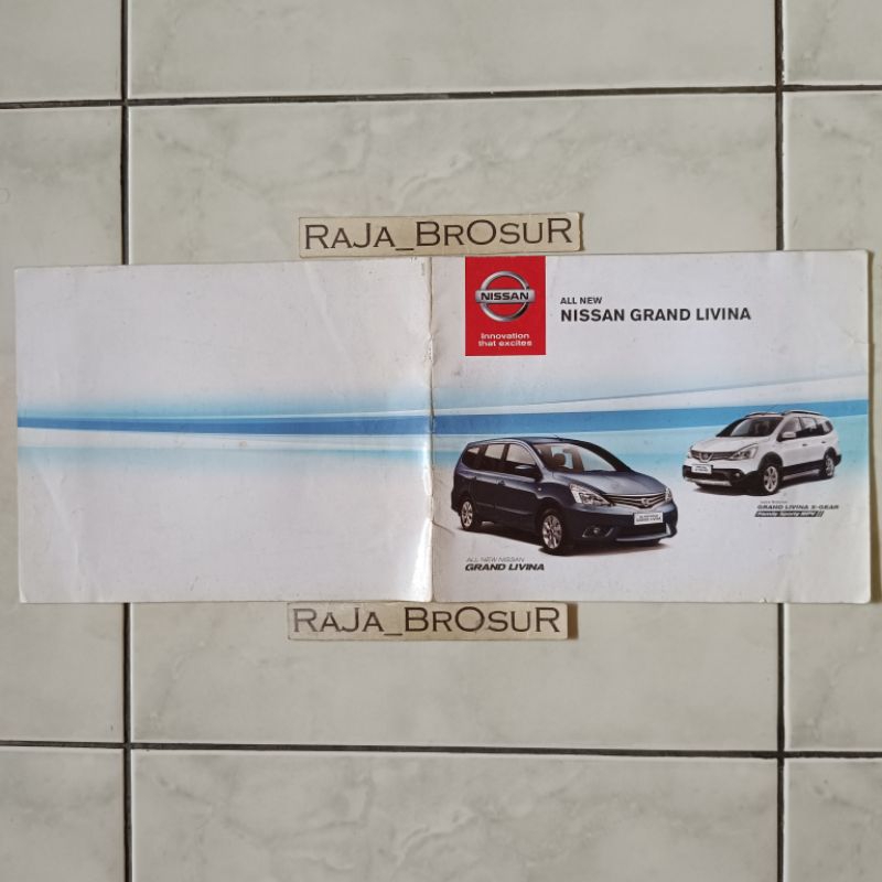 Poster brosur katalog booklet Nissan Grand Livina/Grand Livina X Gear 2013