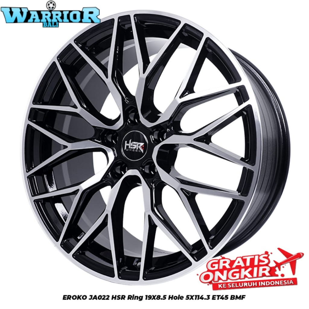 Velg Racing HSR Ring 19 Pcd 5X114,3 Mobil Innova Crv Sx4 Crv Grand Vitara Hrv Dll R19