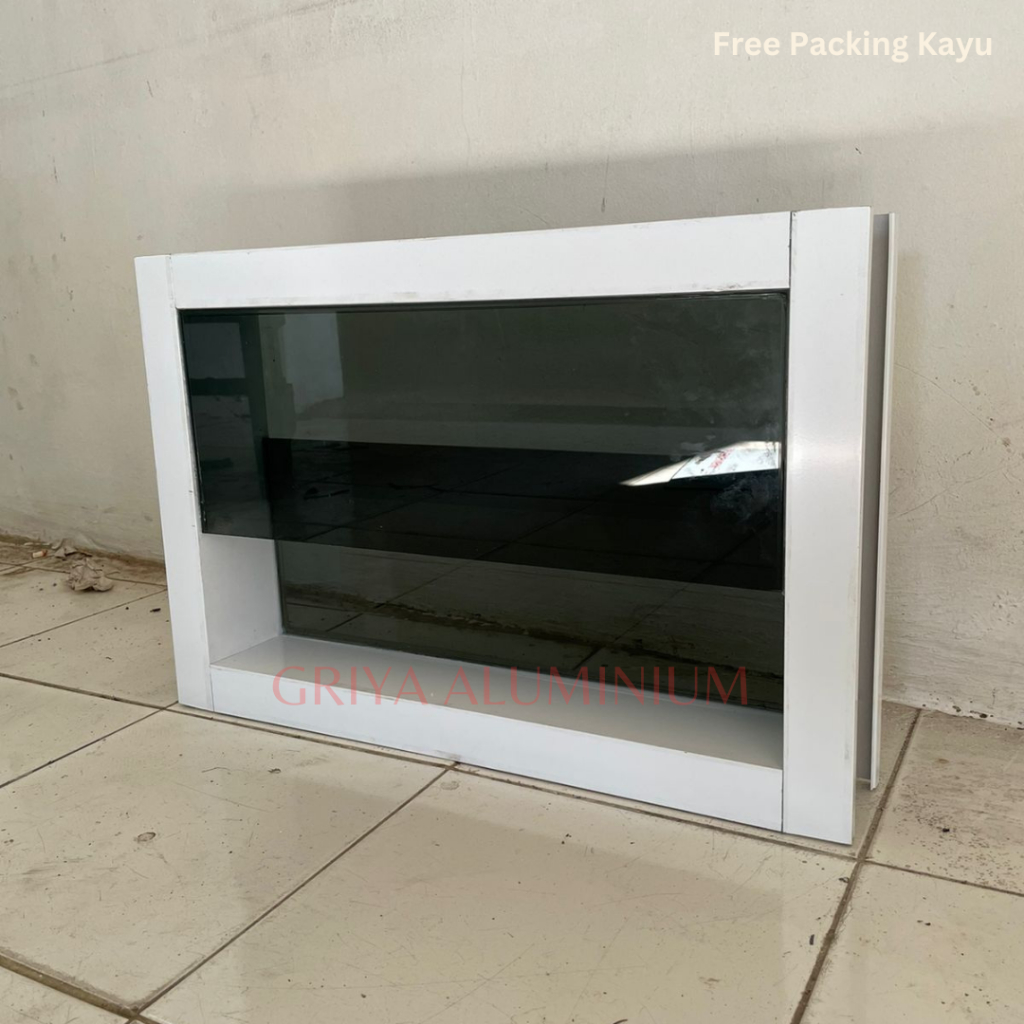 Jendela Boven Aluminium Kaca Zigzag Minimalis Dengan Ukuran 30x50 40x60 30x60