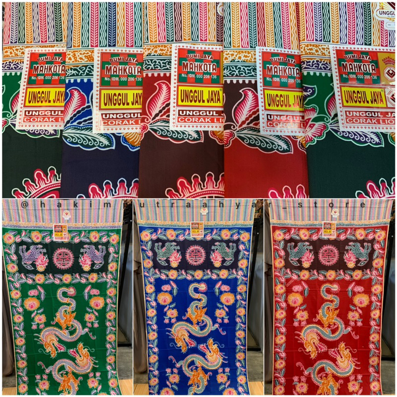 [GROSIR] Kain Panjang Mahkota Motif Liong/Naga ORIGINAL “TERDAFTAR” Kain Jarik Mahkota Unggul Jaya K