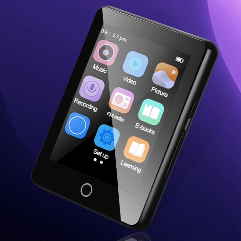 ALianDream MP3 Digital Audio Player Bluetooth 5.0 300 mAh 2.5 Inch - M7 - Black