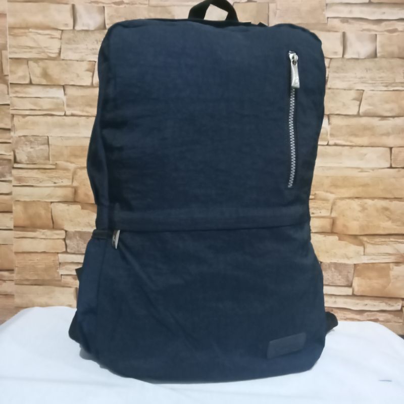 Tas Ransel Sekolah Kuliah Laptop Backpack Kerja Navy Ltwo Kosfost Preloved Unisex Pria Wanita Cowok 