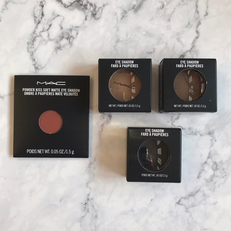 Mac Cosmetics Single Eyeshadow  - Espresso, Carbon, Cork, Devoted To Chili