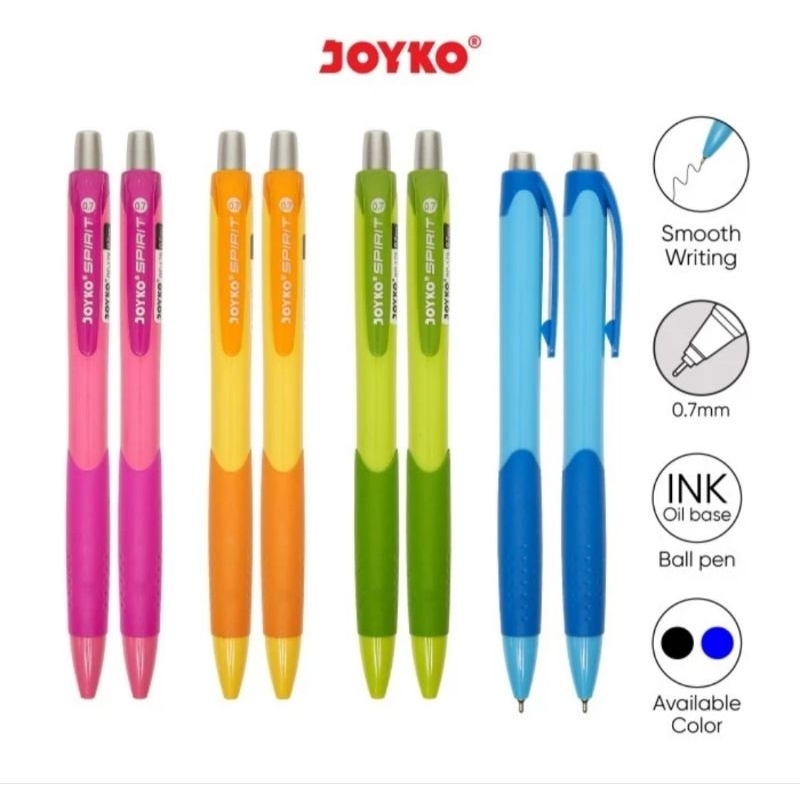 

Ball Pen Pulpen Pena Joyko BP-179 Spirit 0.7 mm