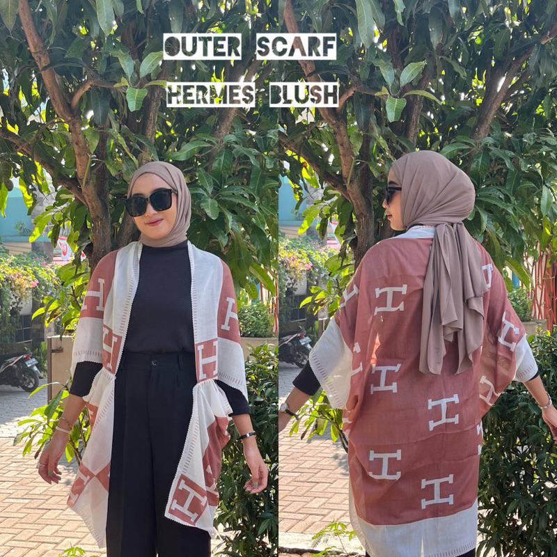 outer scarf cardigan