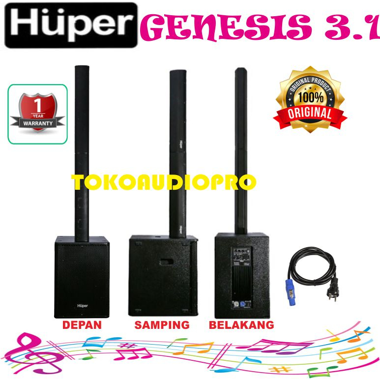 Speaker Huper Genesis 3.1 Huper Genesis 31 Speaker Aktif Colum