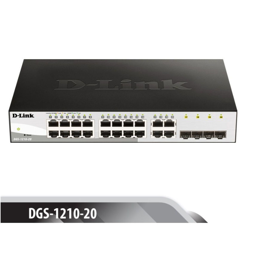 D-Link DGS-1210-20 20-port Gigabit Smart Managed Switch