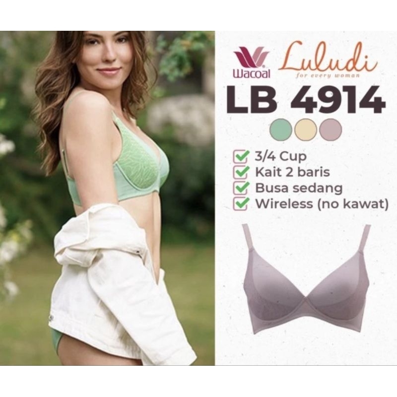 bra original luludi/tanpa kawat/busa sedang/sale