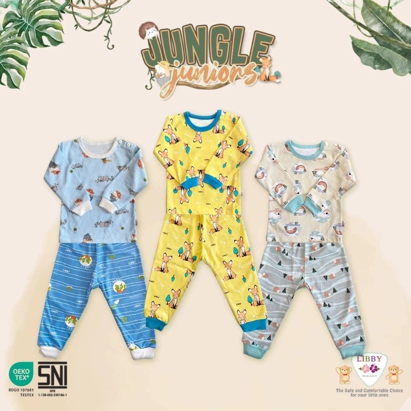 Libby Jungle Junior Setelan piyama panjang