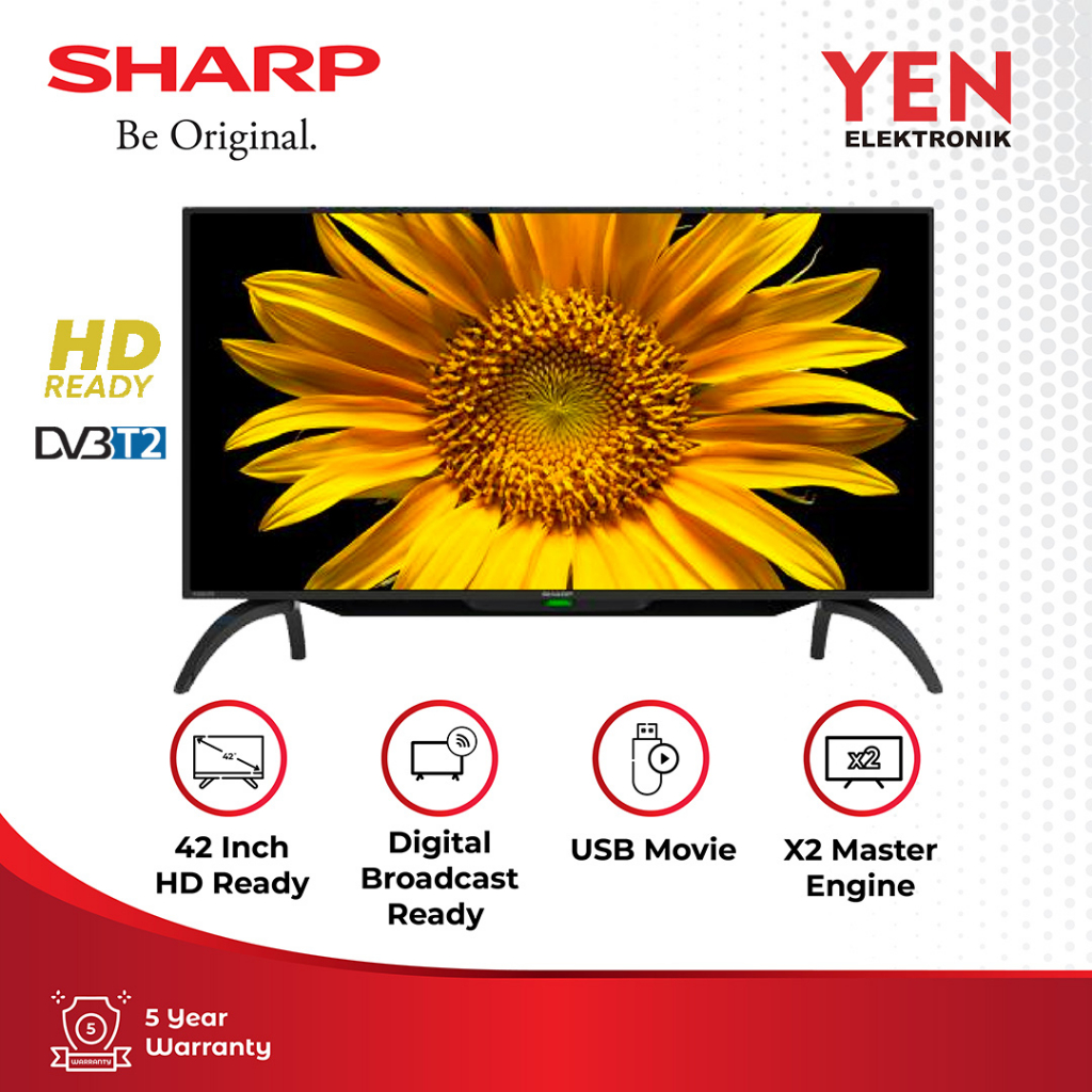 Sharp LED TV AQUOS LED 2T-C42DD1i Black 42 inch