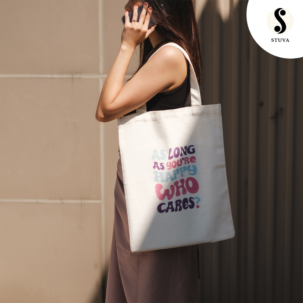 Totebag Pria Wanita | Tote Bag Motif Aesthetic | Bahan Kanvas Premium