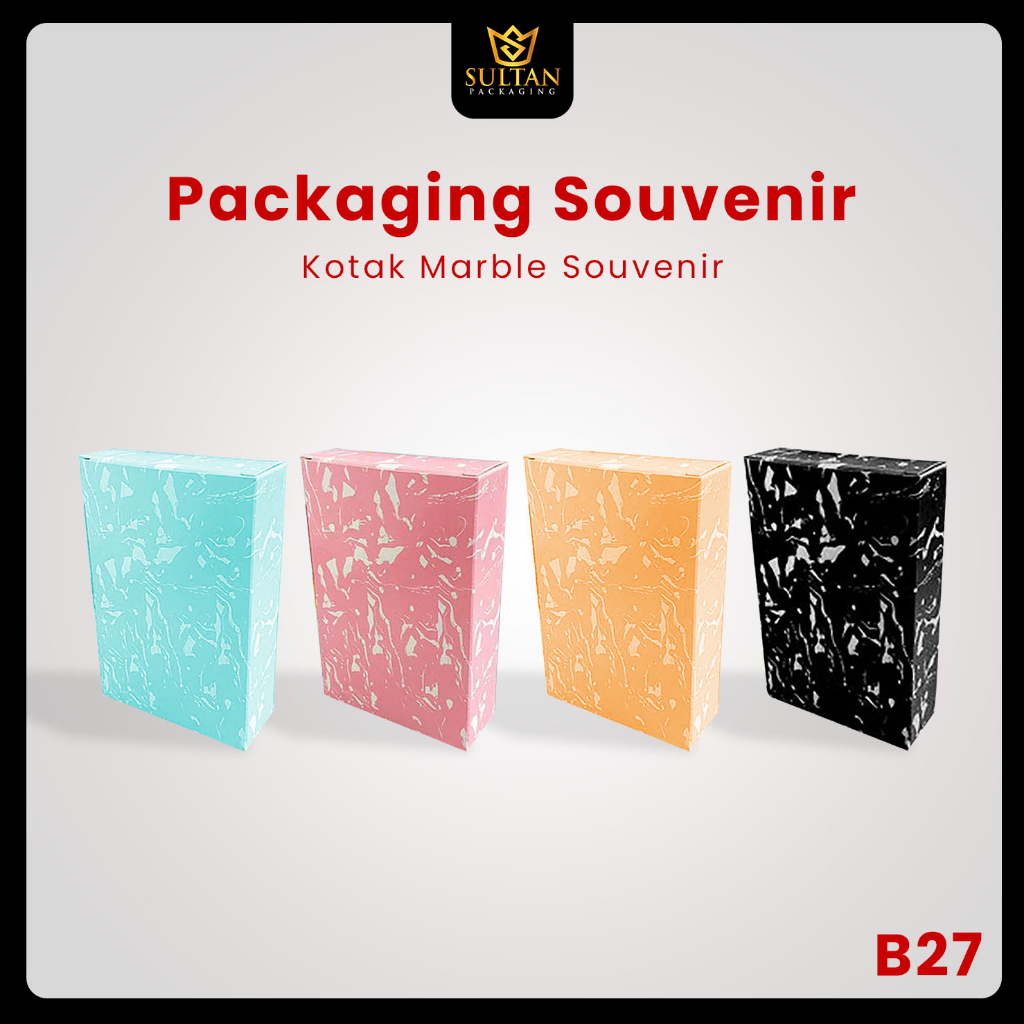 

Packaging Souvenir - Kotak Souvenir Marble - Box Packaging Hadiah - Kotak Gift Pernikahan Kecil - B27