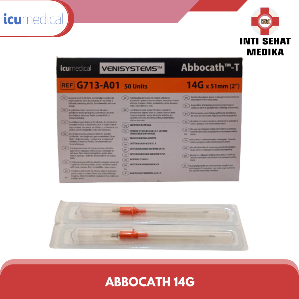 Abbocath 14G / Jarum infus Abbocath 14G