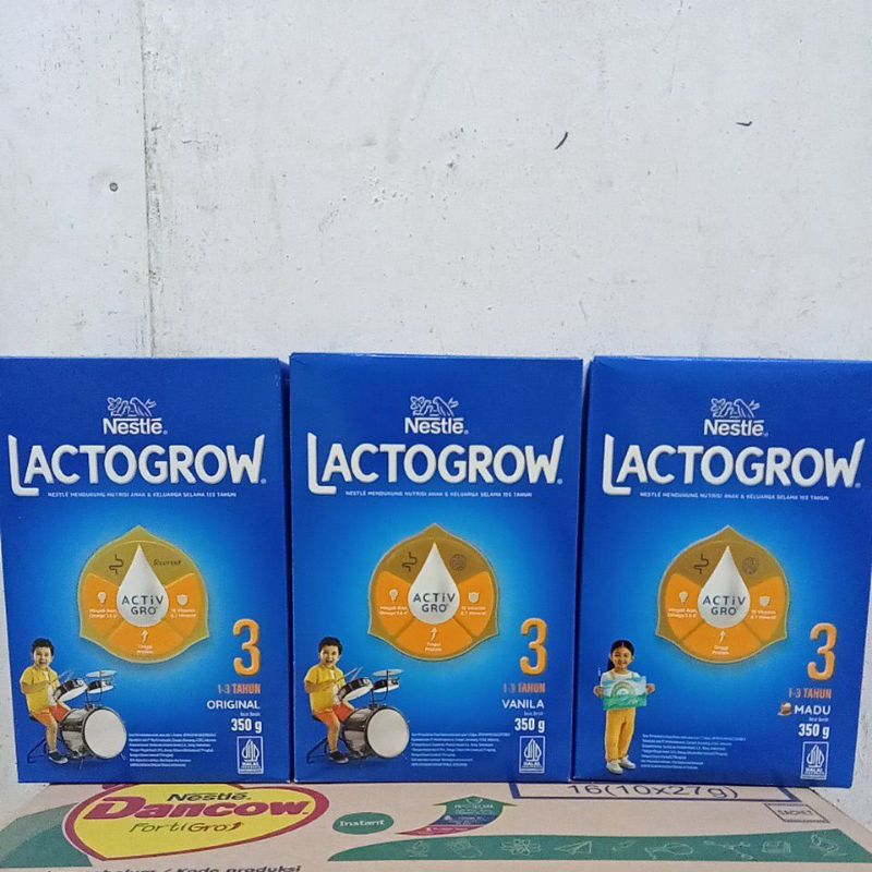 LACTOGROW 3 350gr Original Madu Vanila