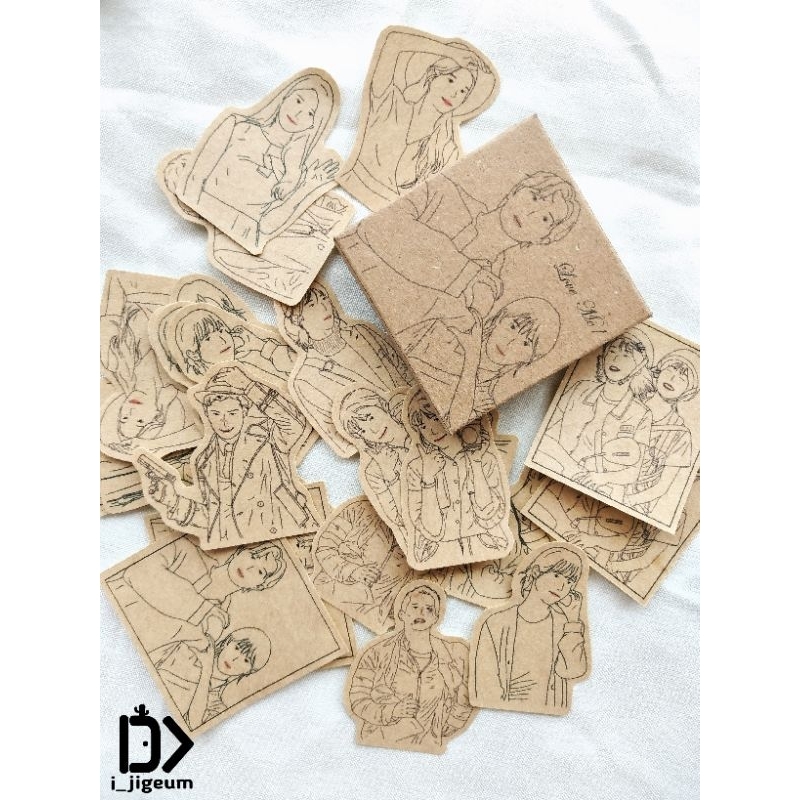 

(1 box 24pcs) Sticker Kraft Journaling Scrapbook Vintage Aesthetic | Stiker Kertas Kraft Samson Cokelat Estetik | Jurnal Scrapbook | Hiasan Buku Catatan