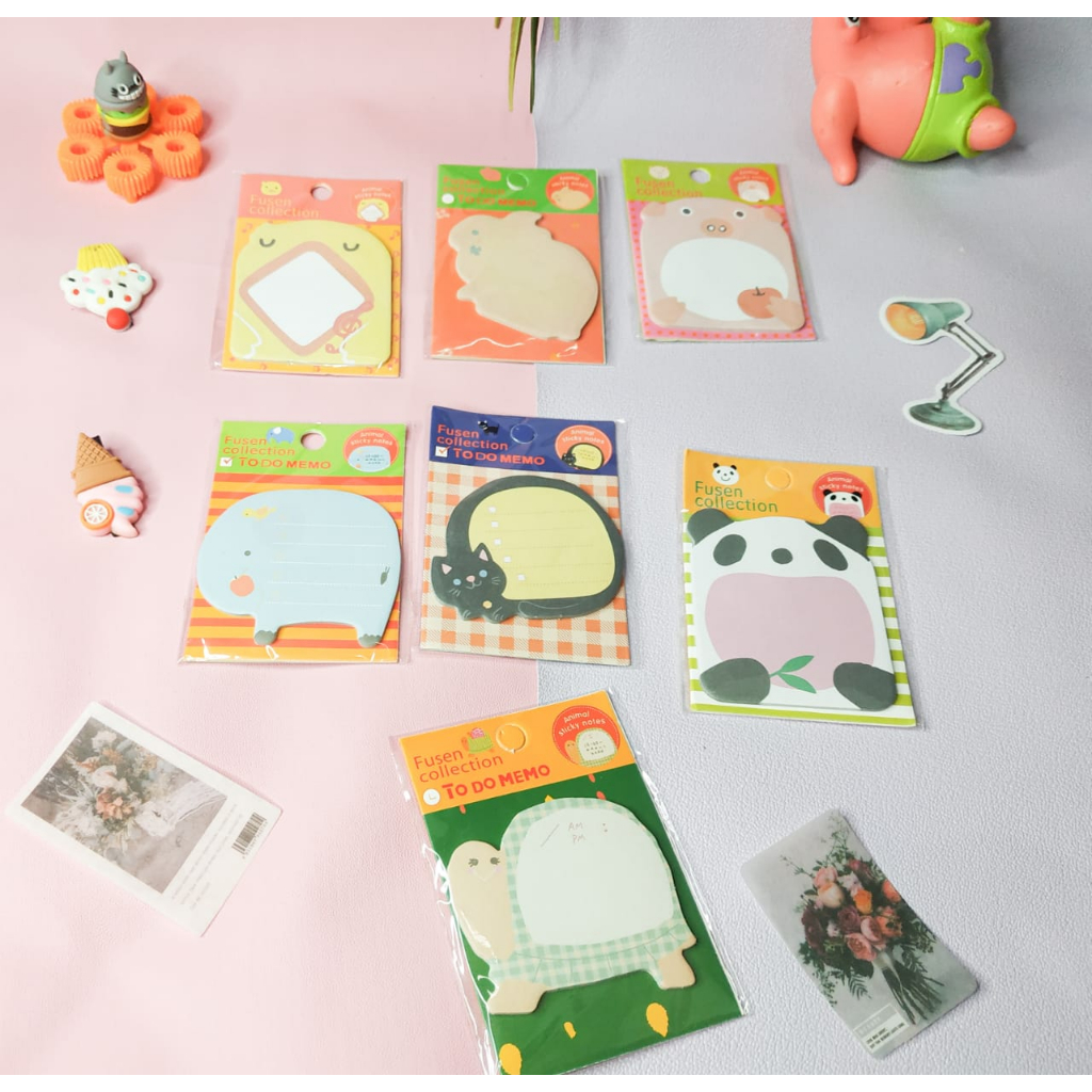 

Sticky notes motif hewan / tempelan kertas catatan memo note